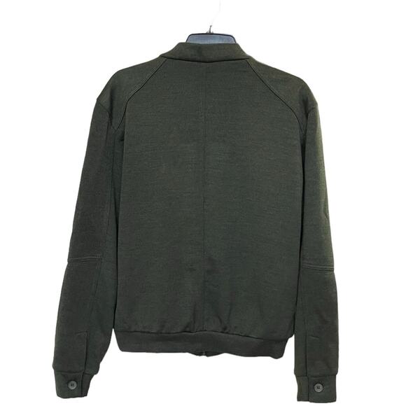 New ~ SOFT CLOTH LIFESTYLE ACCOM. ~ Knit Bomber Jacket Medium - Picture 2 of 7